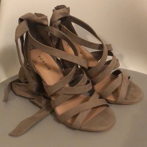Torrid Strappy Wrap Heel